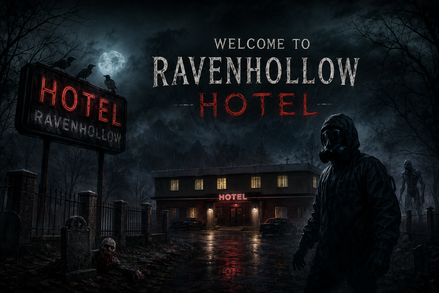Ravenhollow Hotel game artwork